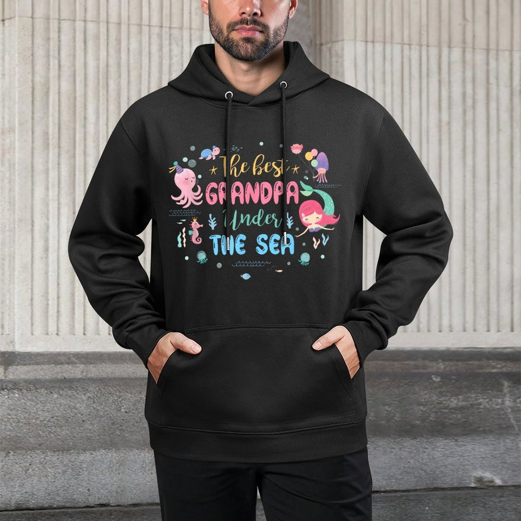 Birthday Girl The Best Grandpa Under The Sea Colorfast Hoodie