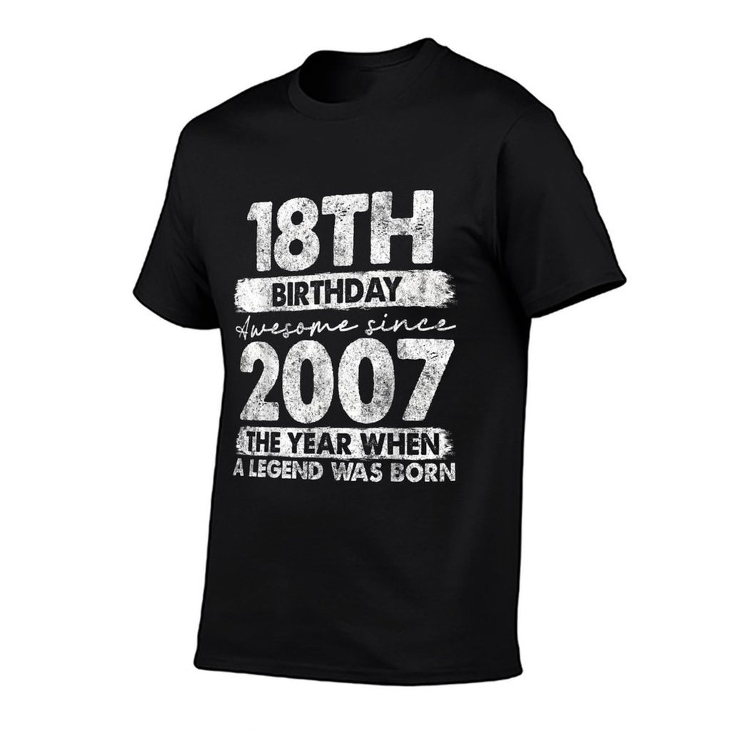18 Year Old Gifts Vintage 2007 Limited Edition 18th Birthday  Wrinkle-resistant T-Shirt