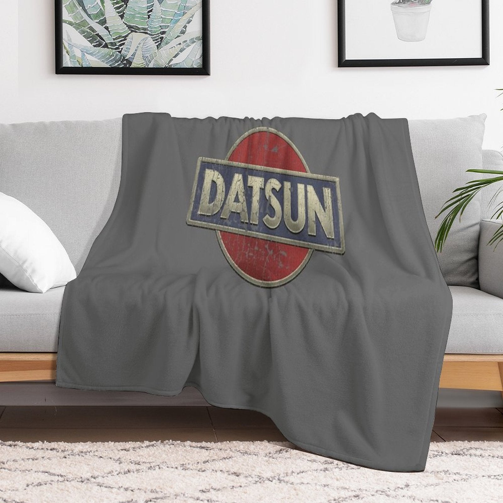 Datsun Rising Sun Shrink-resistant Throw Blanket