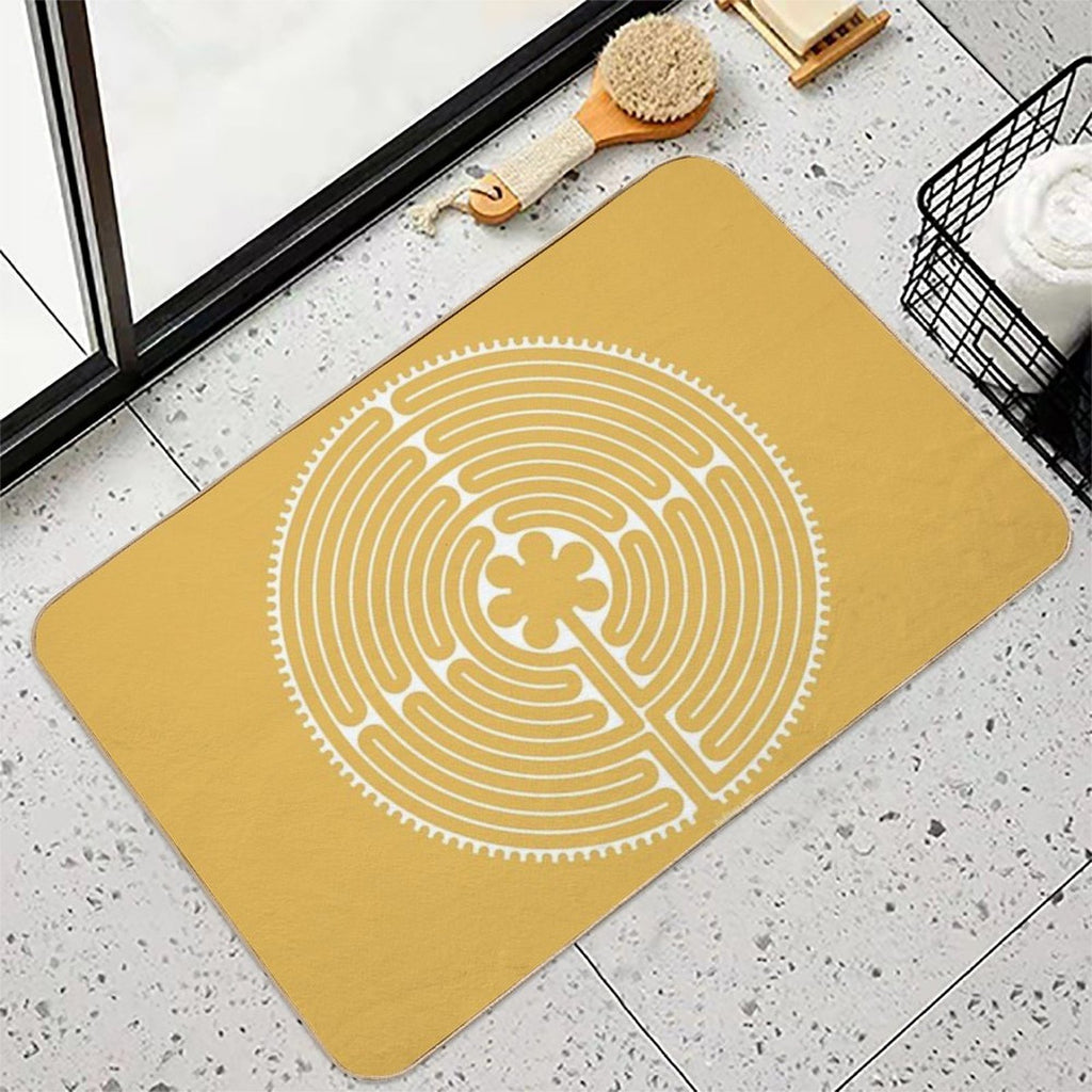 Chartres Labyrinth  Repositionable Bath Mat