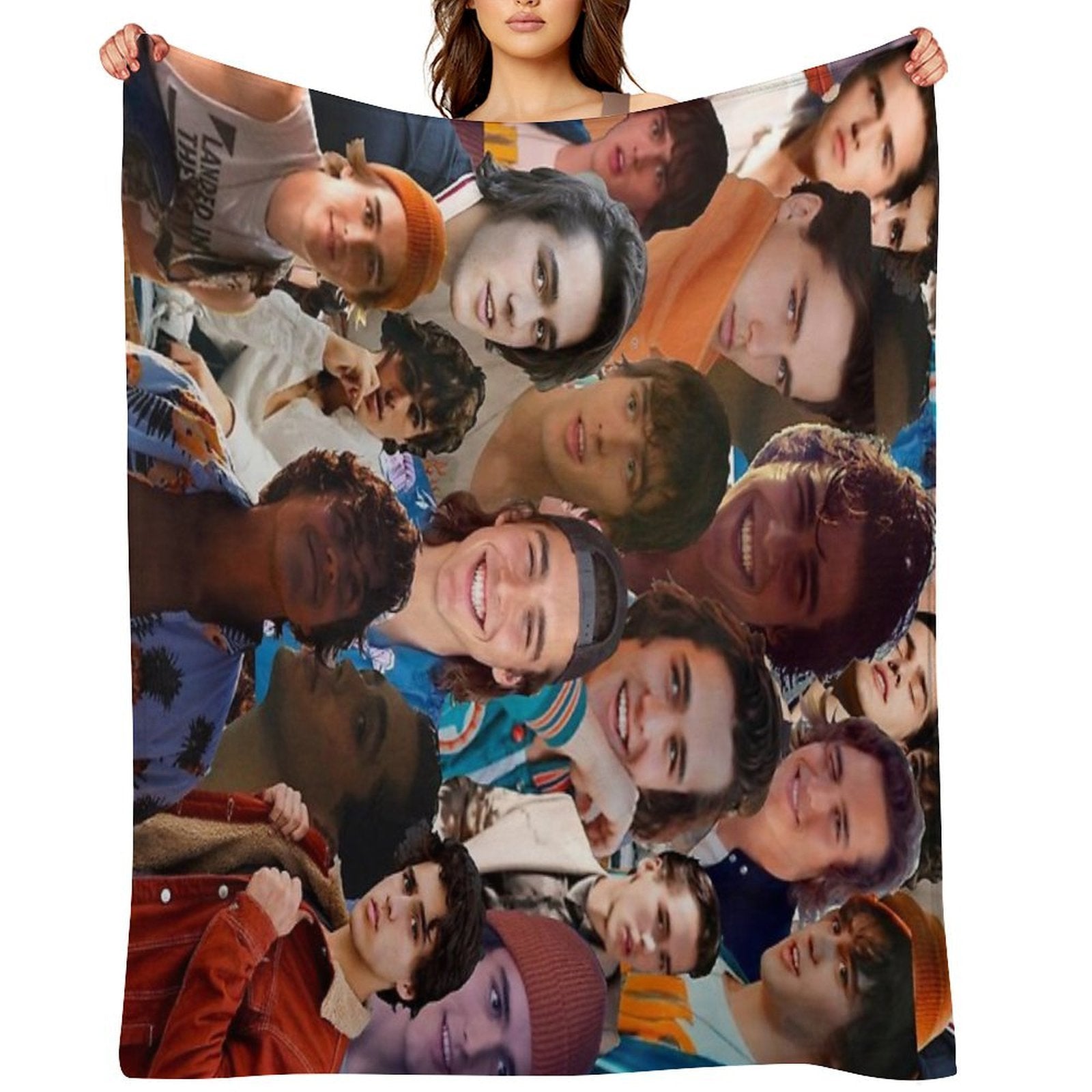 Charlie Gillespie Photo Collage Plush Throw Blanket