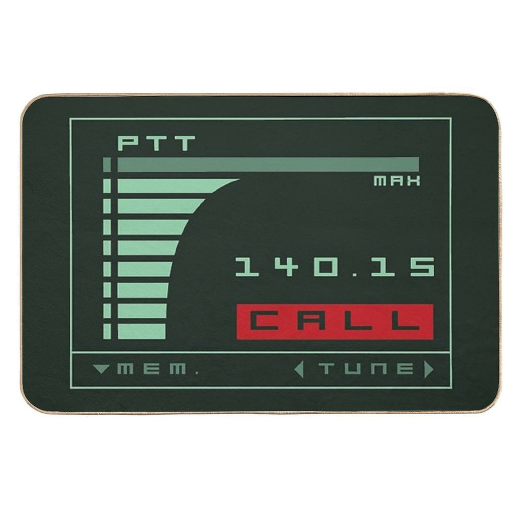 Metal Gear Solid Codec Screen - Inspired by Kojima's MGS  Repositionable Bath Mat