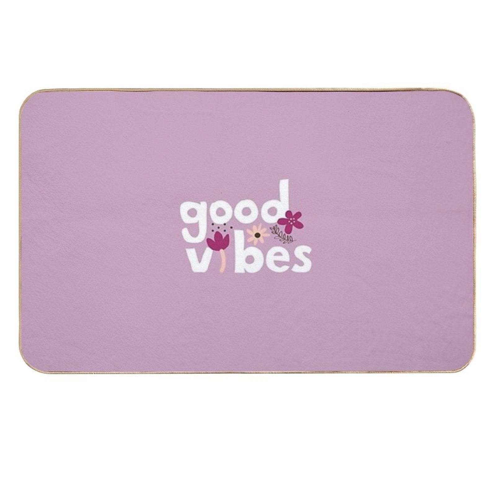 Good Vibes  Easy Maintenance Bath Mat