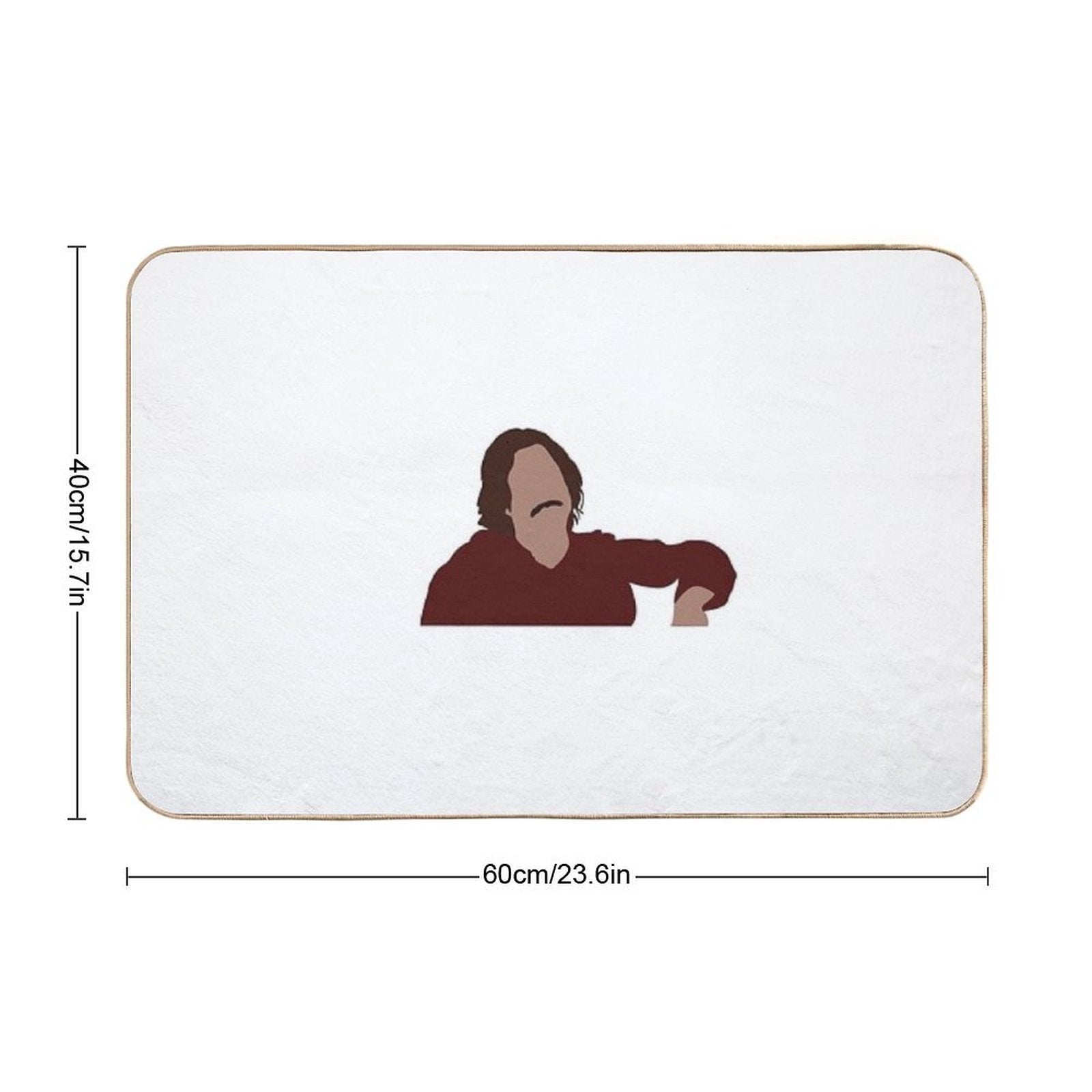 College Nick from New Girl  Stain-Proof Bath Mat