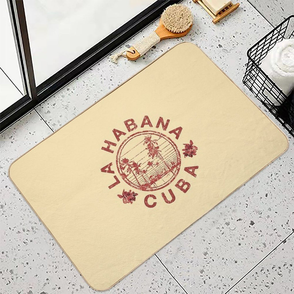 Havana Cuba La Habana Vintage Sunset Retro Cuban  Versatile Bath Mat