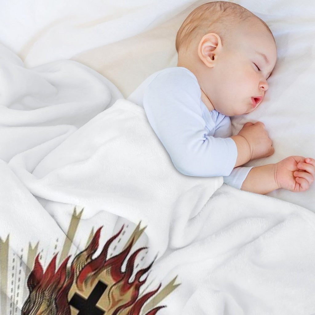 Sacred Heart of Jesus Christ Sustainable Throw Blanket