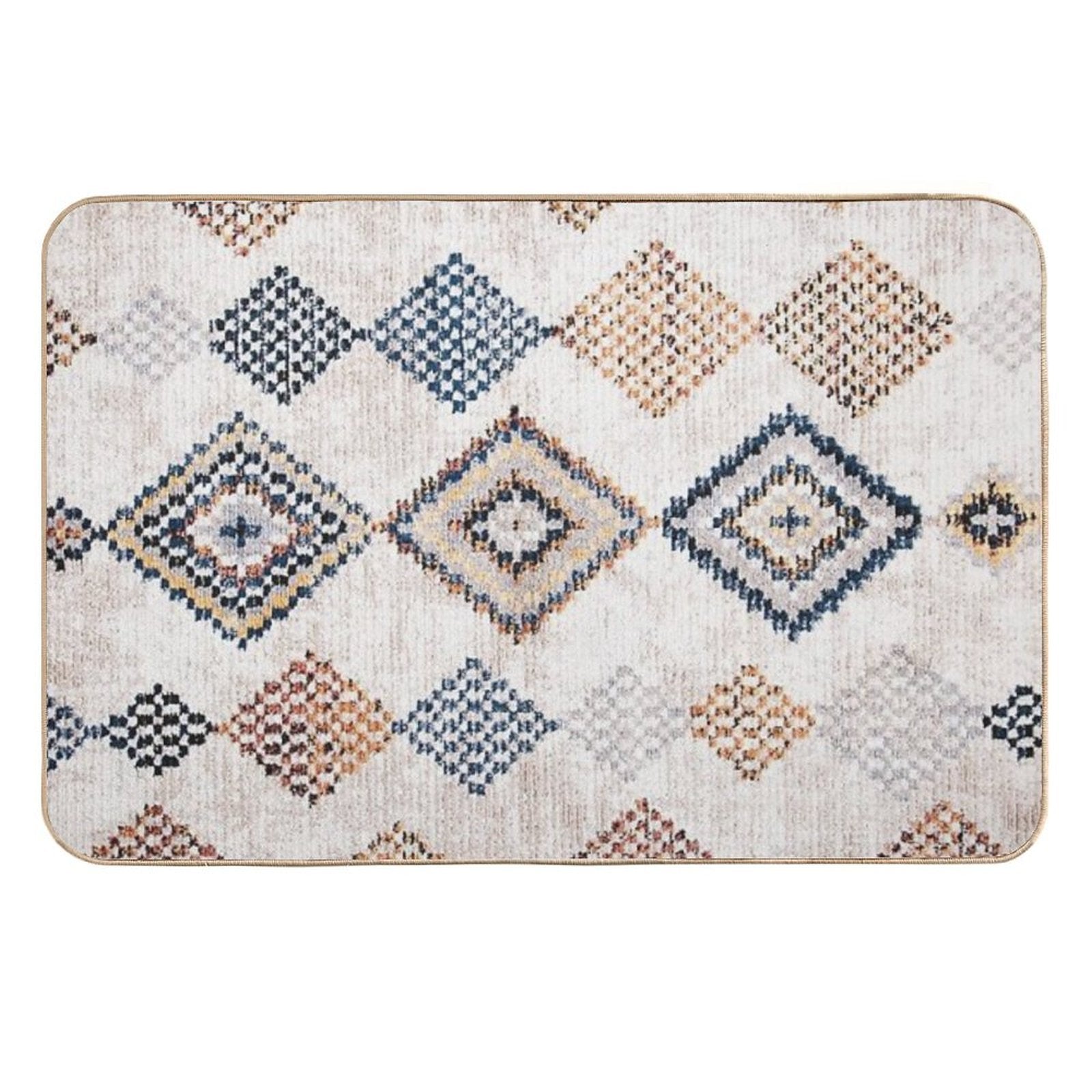Moroccan Berber Rug Artwork  Eco-Friendly Bath Mat