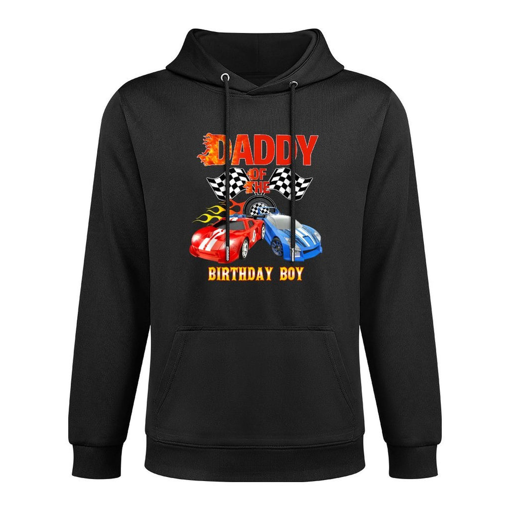 Daddy Of The Birthday Boy Fire Race Car Wheel Birthday Shrink-Resistant Hoodie