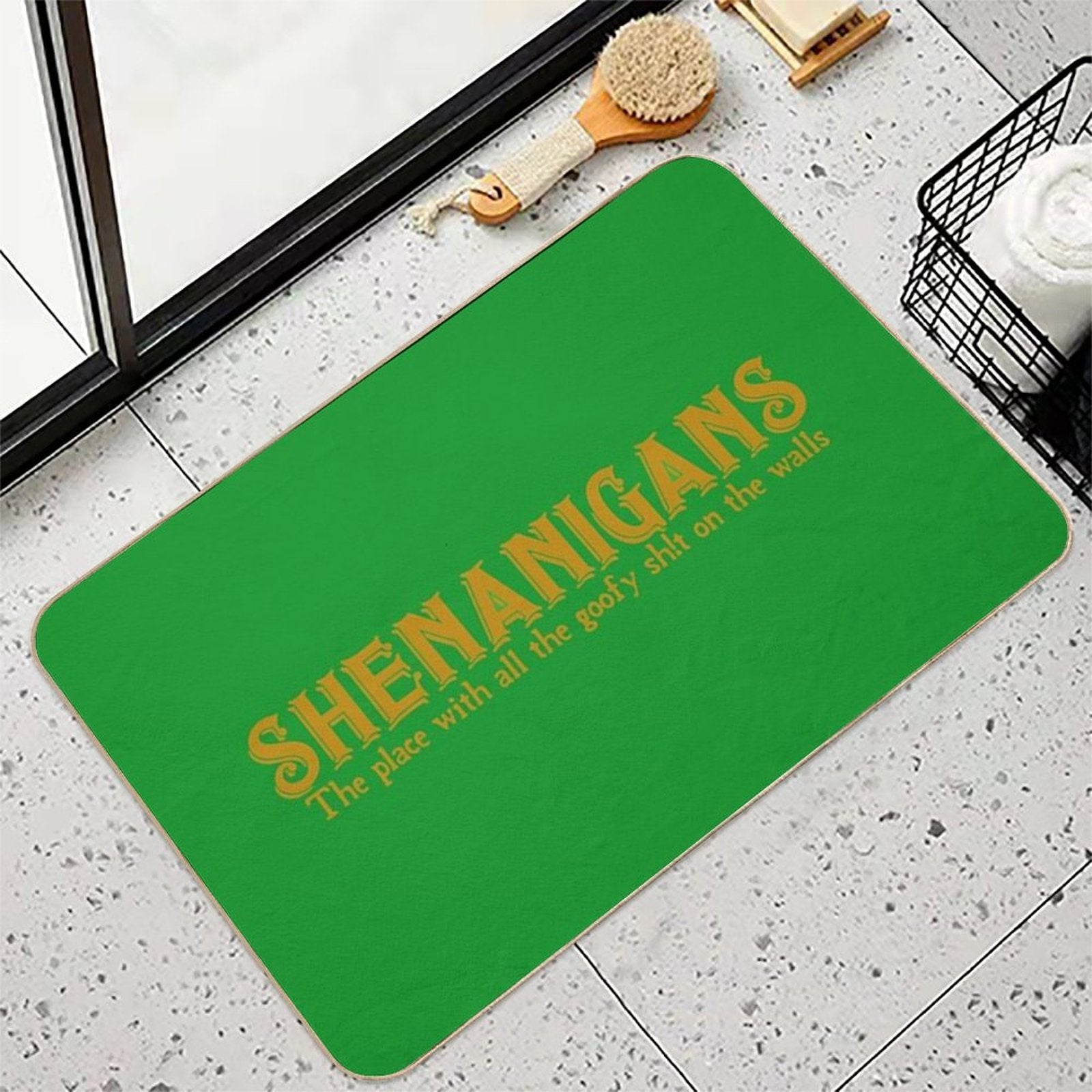 Shenanigans (The Place with All The Goofy S#it on The Walls)!  Rapid-Drying Bath Mat