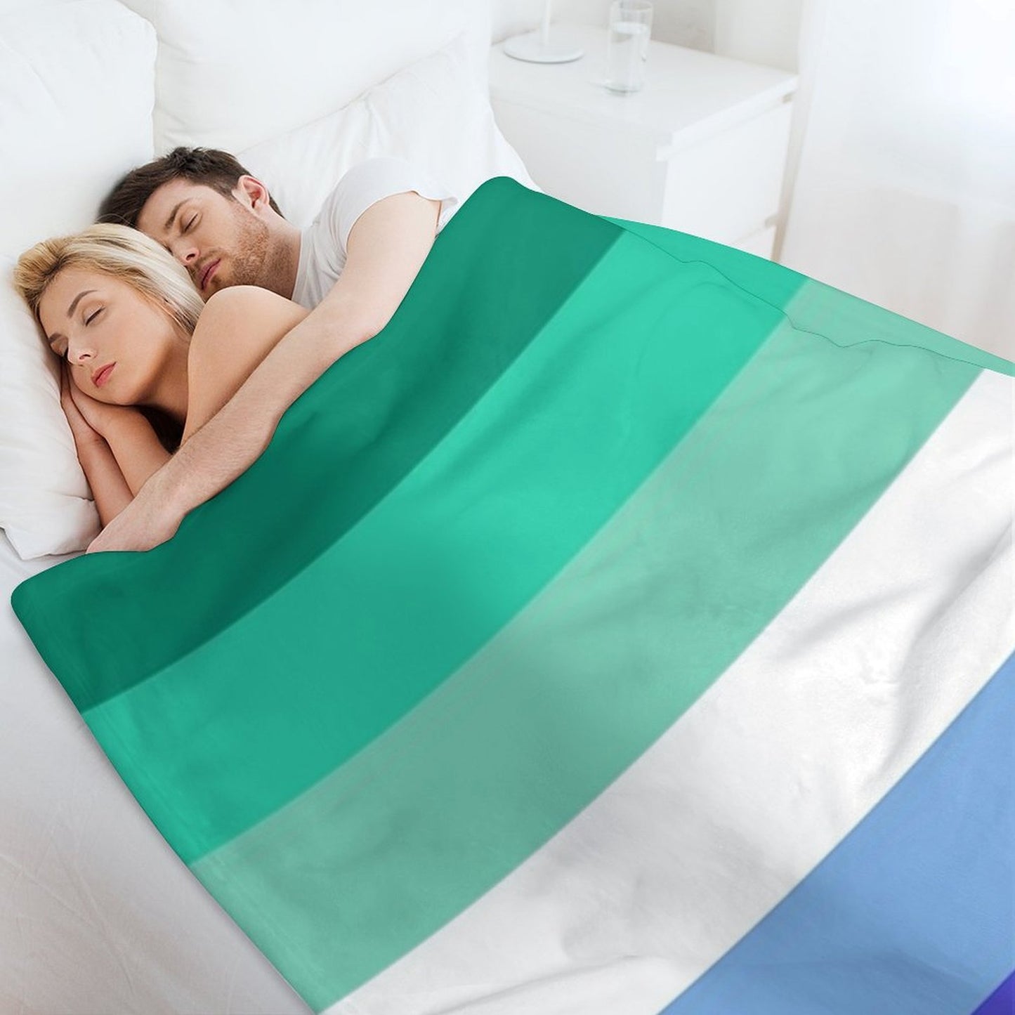 MLM Gay Pride Flag Machine-washable Throw Blanket
