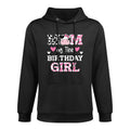 Mom of The Birthday Girl Farm Cow Mommy Mama 1st Pilling-Resistant Hoodie