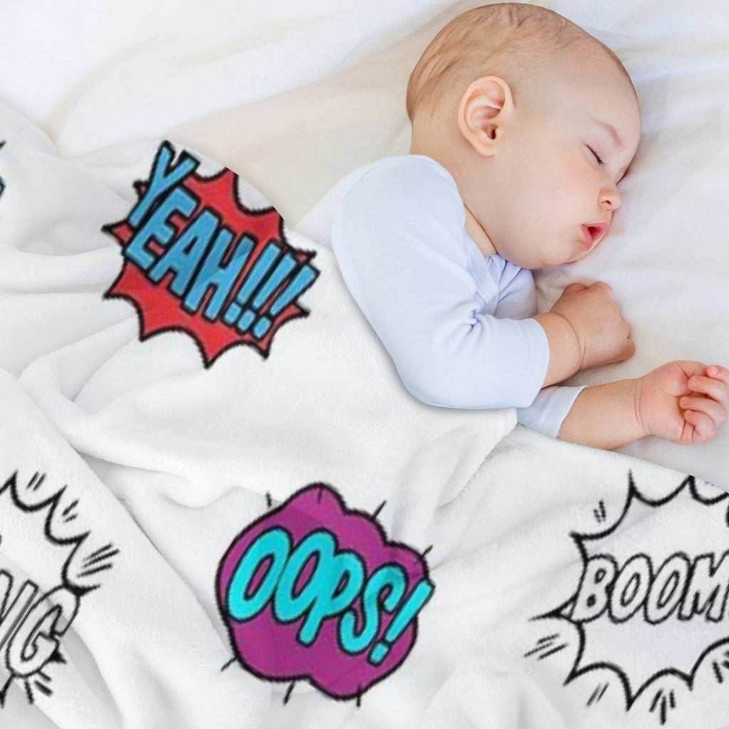 Pop Art Comic Book Style - LBC Eco-conscious Throw Blanket