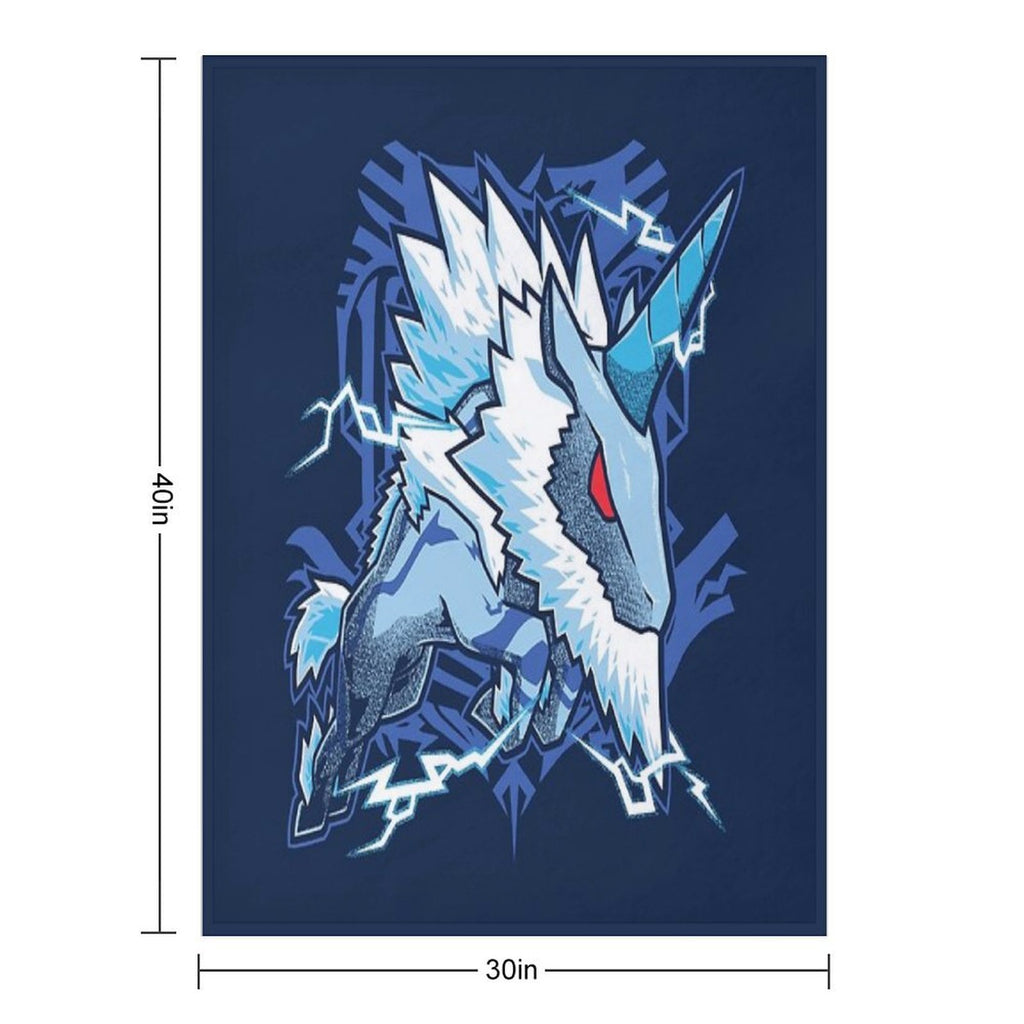 Kirin  Monster Hunter Velvety-soft Throw Blanket