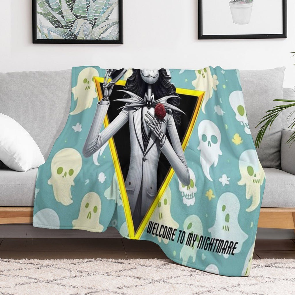 Welcome to My Christmas Nightmare Sustainable Throw Blanket