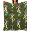 REME Royal Electrical And Mechanical Engineers Capbadge Velvety-soft Throw Blanket