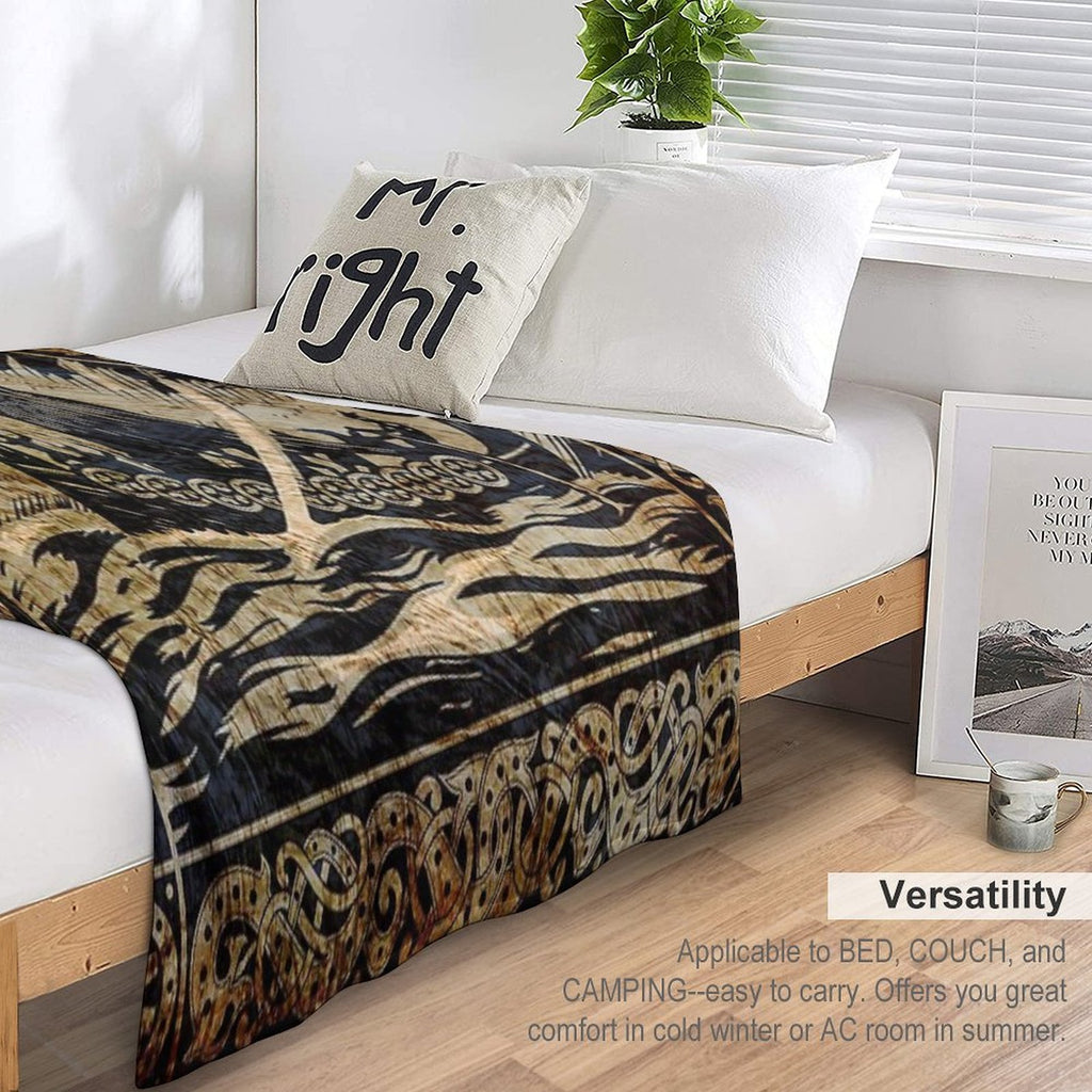 Long Viking Voyage Eco-conscious Throw Blanket