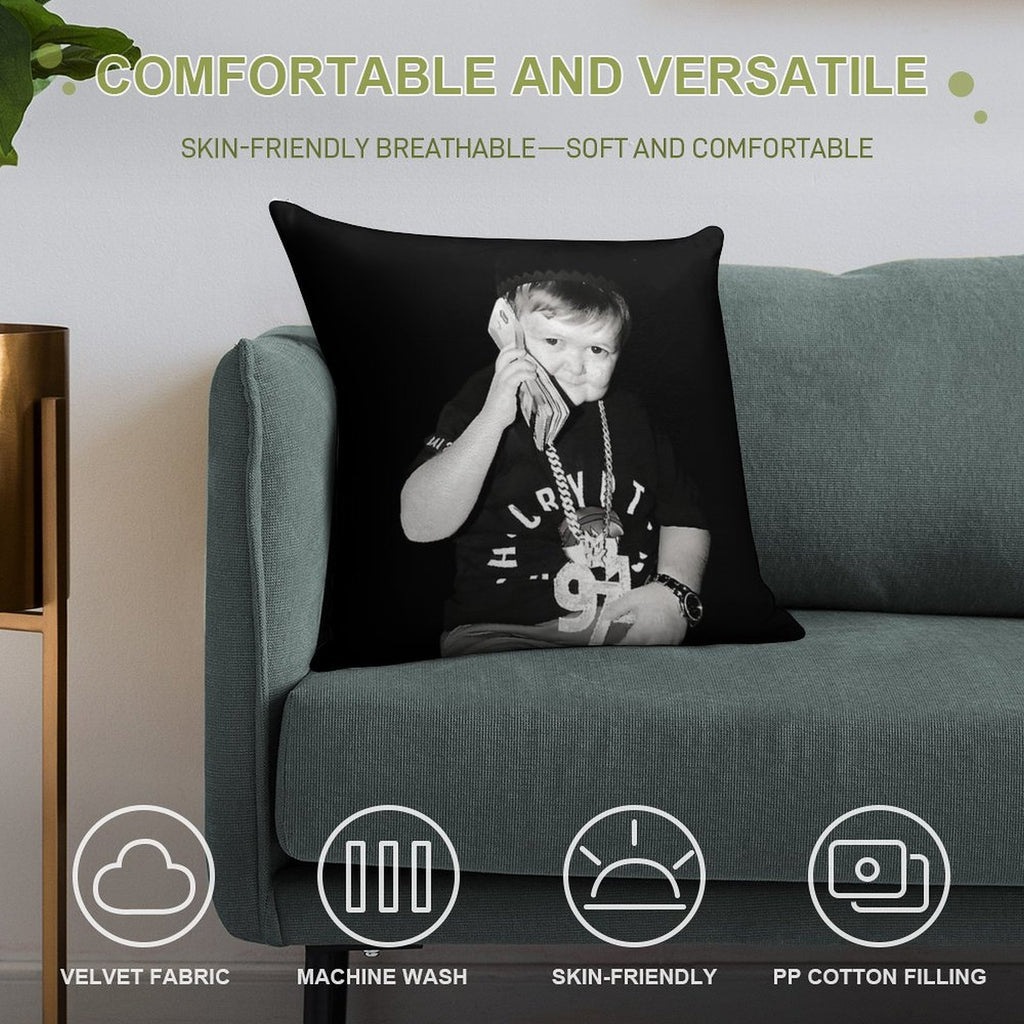 Hasbulla Money Talks Soft Multiple Sizes Throw Pillow