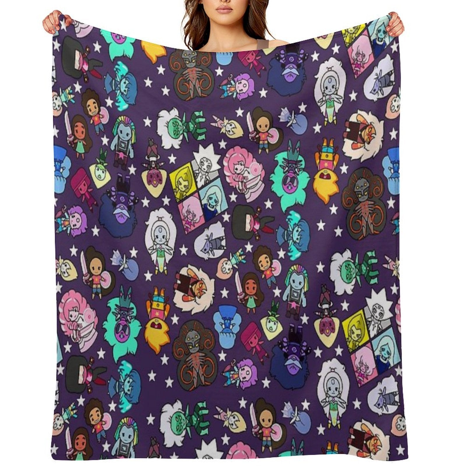 Crystal Gems Plush Throw Blanket