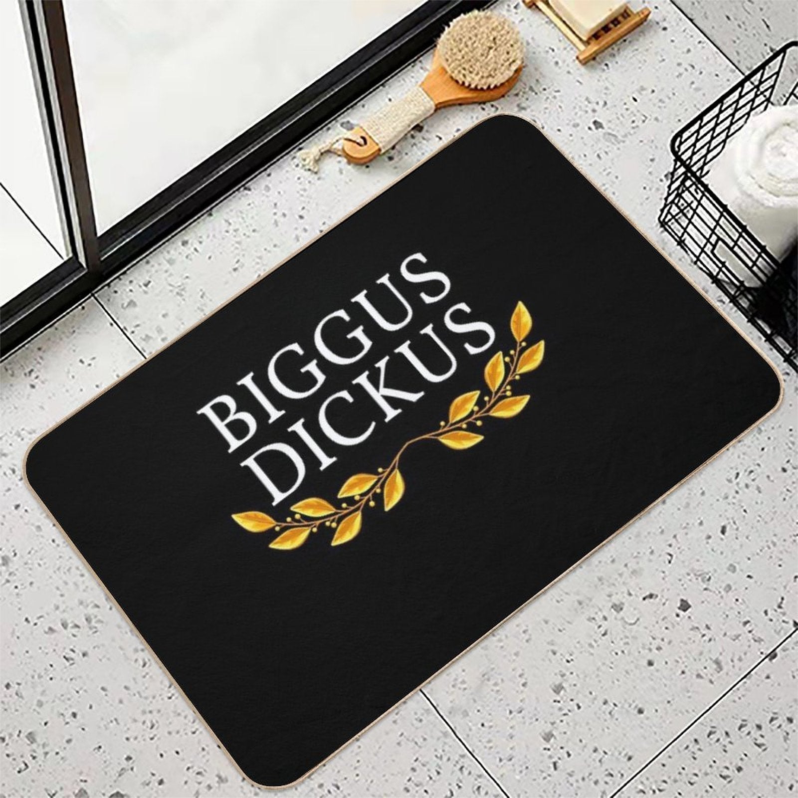 Biggus Dickus  Easy Maintenance Bath Mat