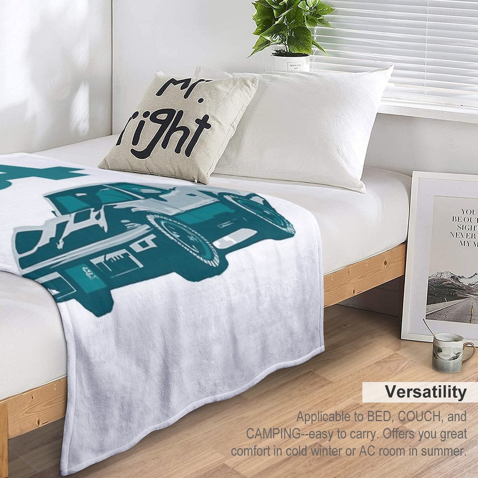 C4 Corvette Design Durable Throw Blanket