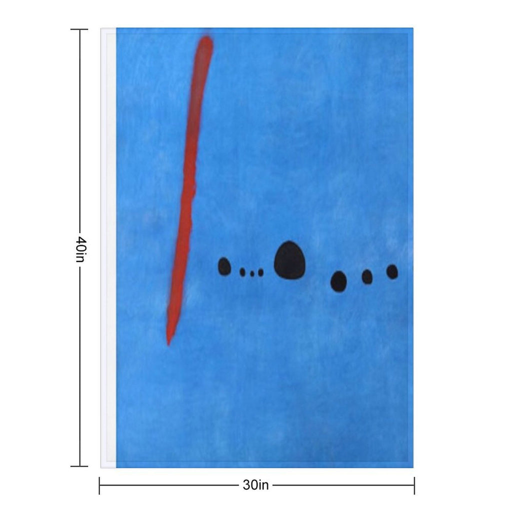 Joan Miro Blue 2 Plush Throw Blanket