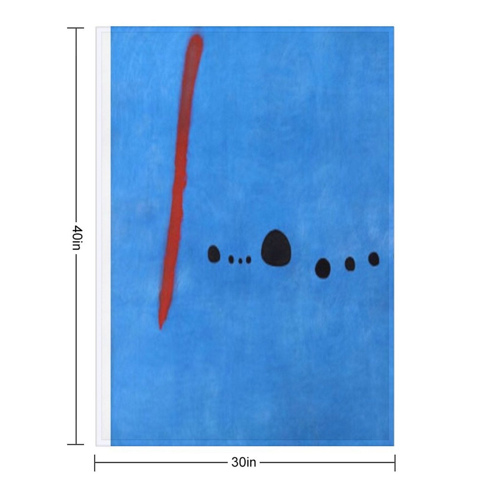 Joan Miro Blue 2 Plush Throw Blanket