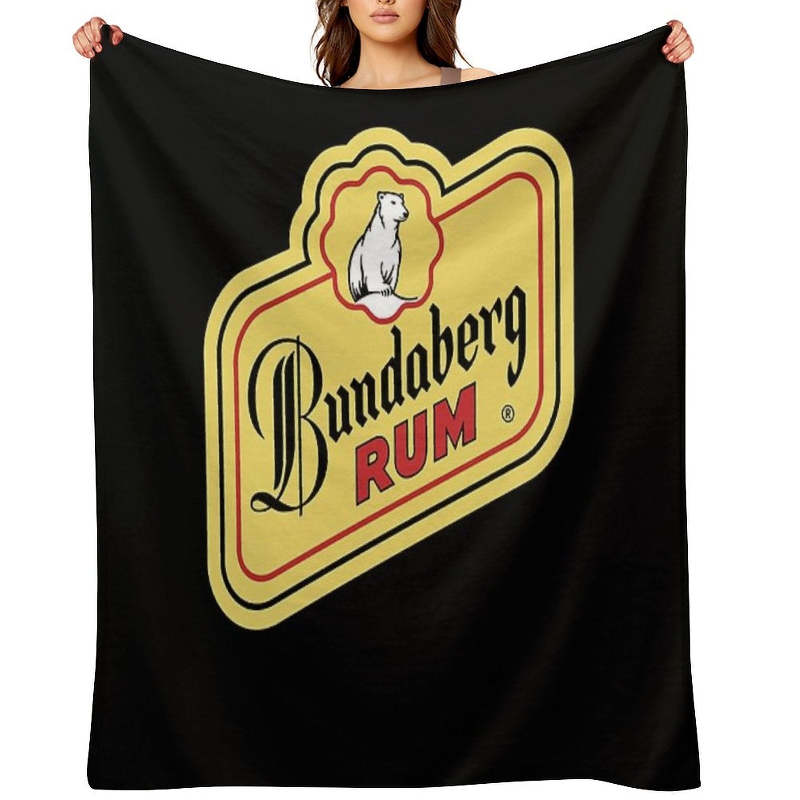 BEST SELLER Bundaberg Rum Logo Merchandise Easy Care Throw Blanket