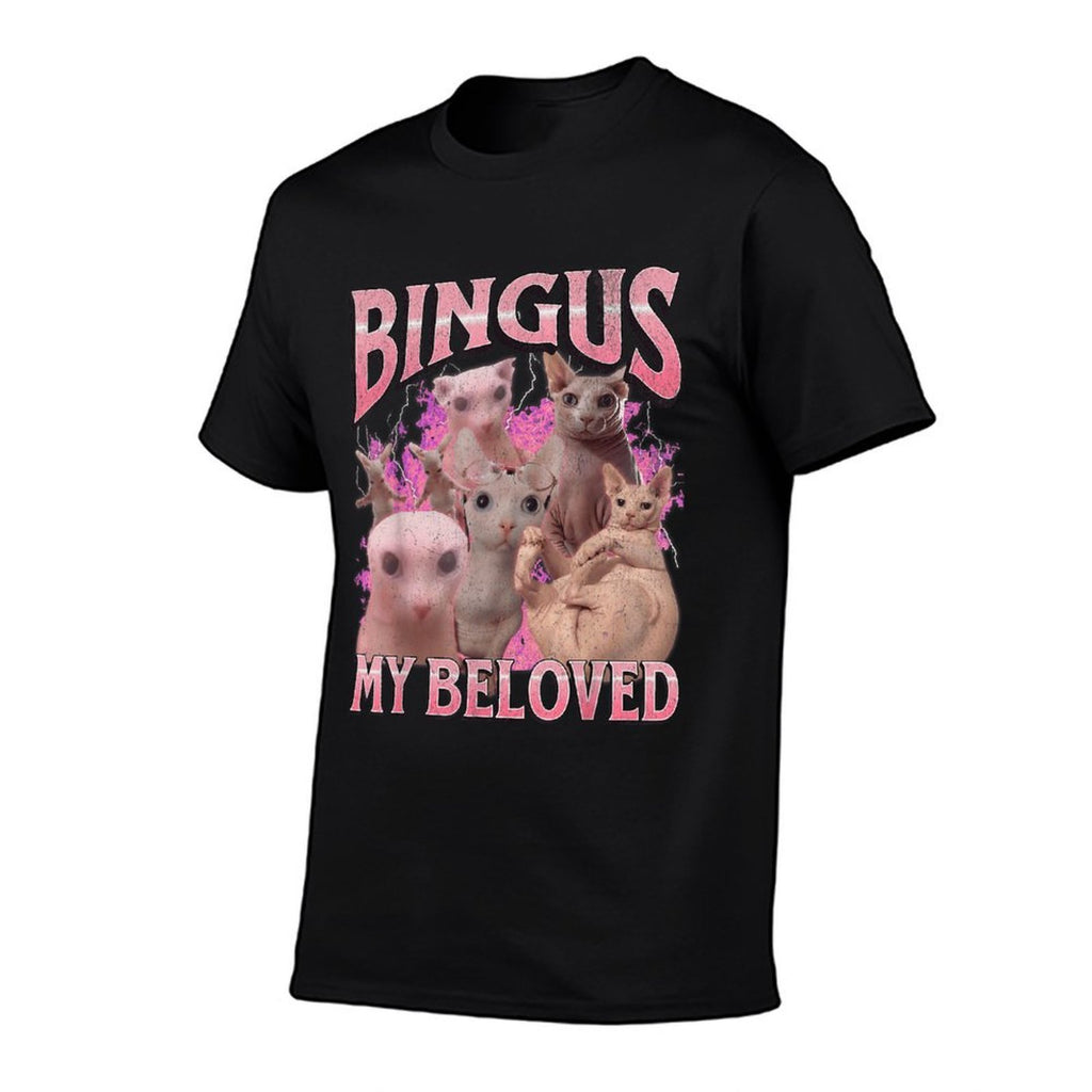 Bingus My Beloved Funny Sphinx Cat Meme Bootleg Graphic for Men Women Kids  Slim-fit Cut T-Shirt