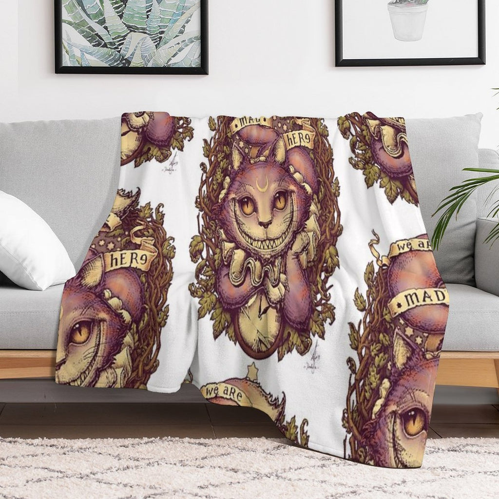 CHESHIRE CAT Gift-ready Throw Blanket