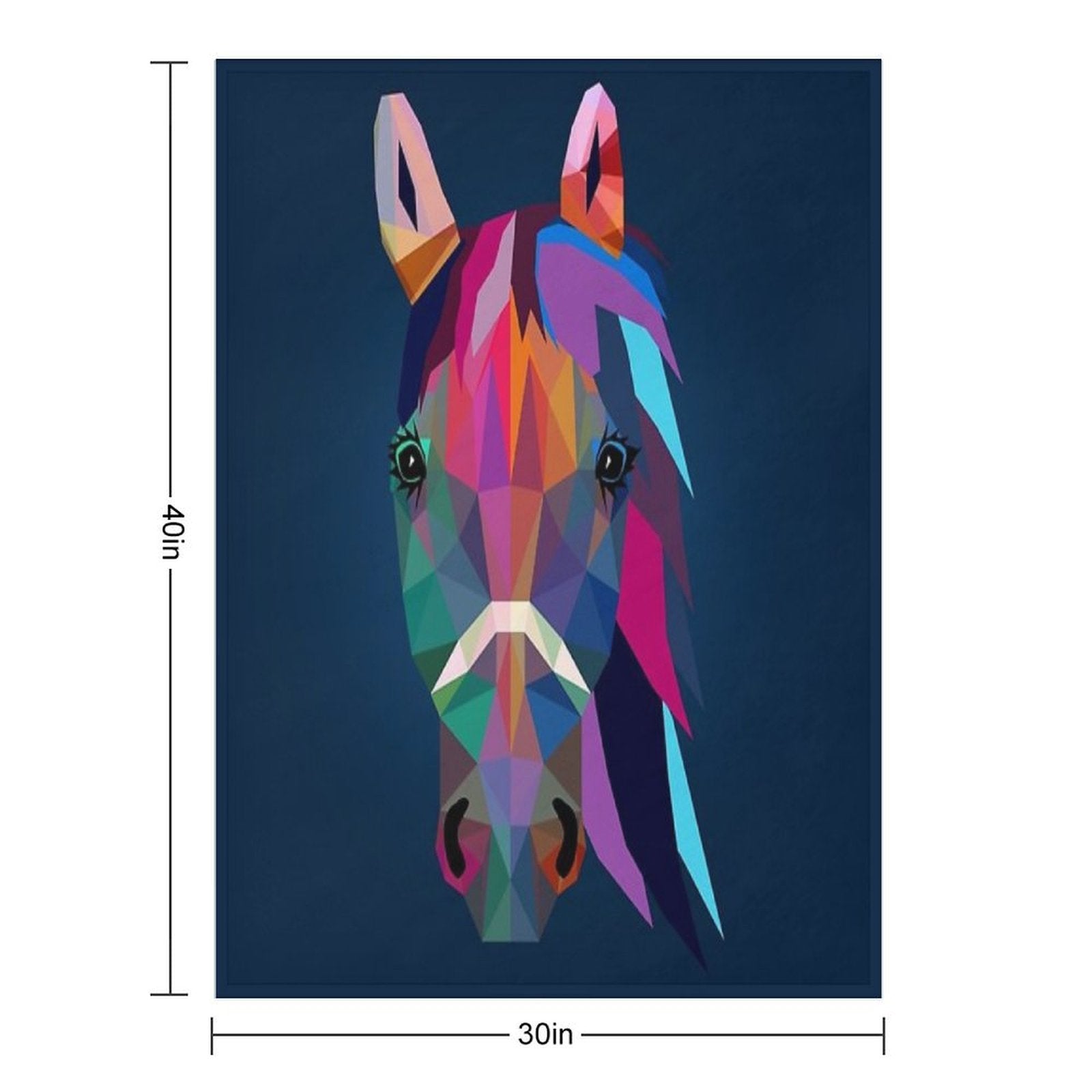 Horse Wrinkle-free Throw Blanket