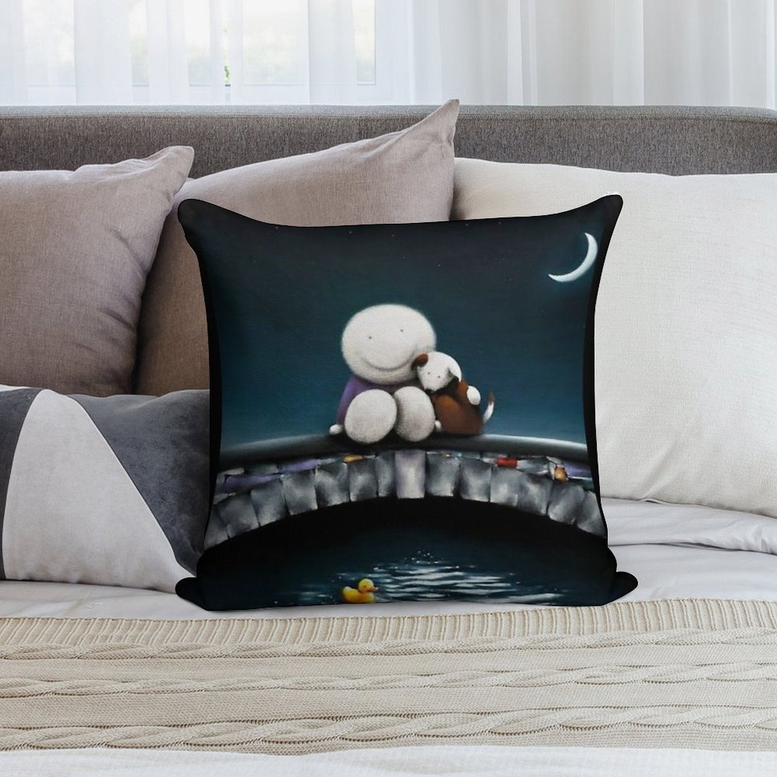 Doug Hyde Soft Home Decor Throw Pillow