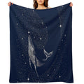Starry Whale Wrinkle-free Throw Blanket