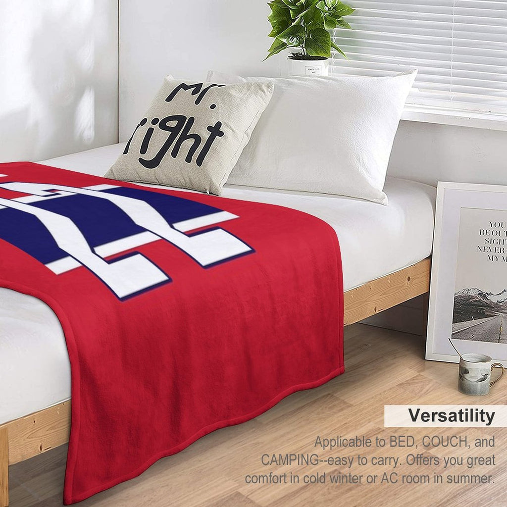 Caufield Jersey Wrinkle-free Throw Blanket