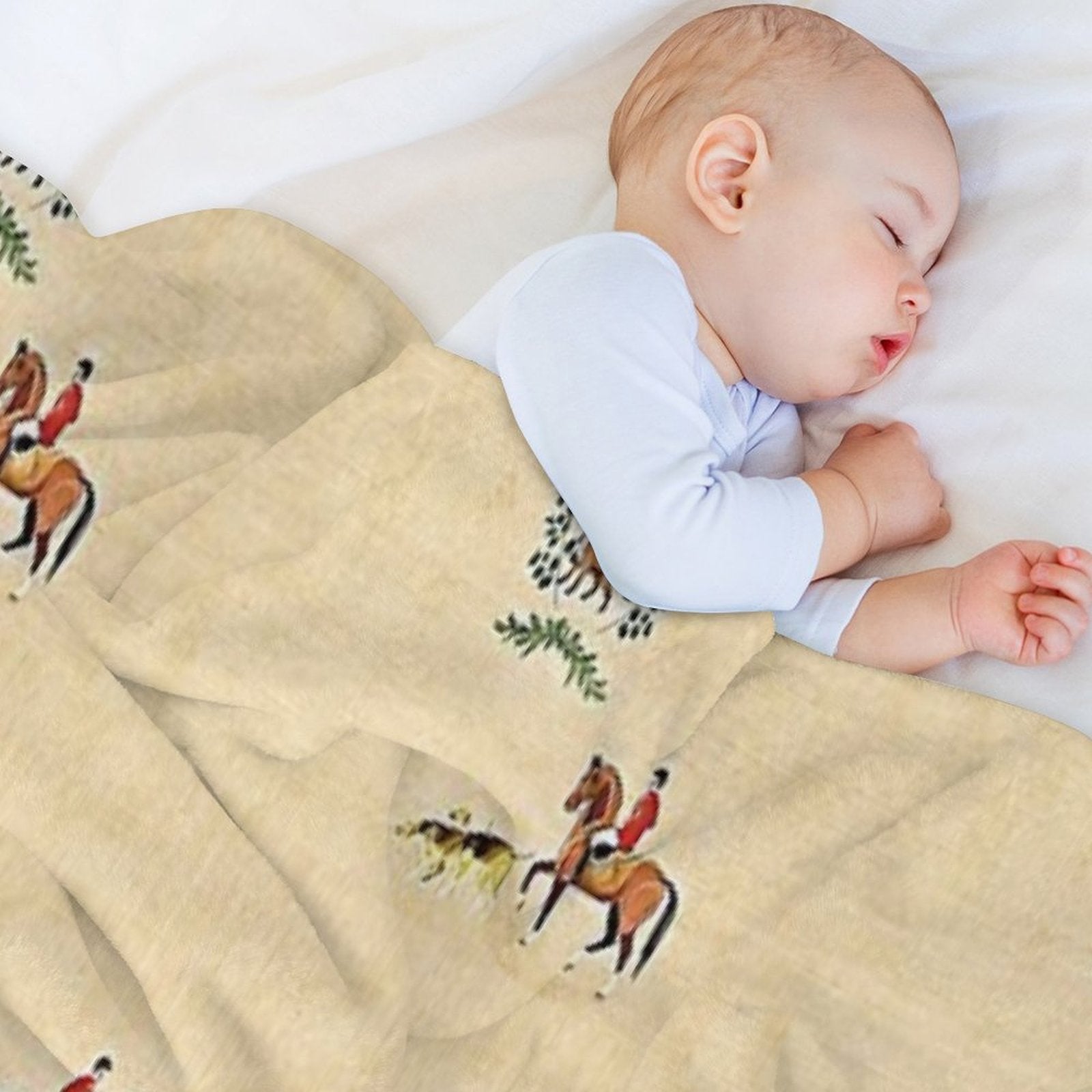 English Country Foxhunt Comfort Throw Blanket