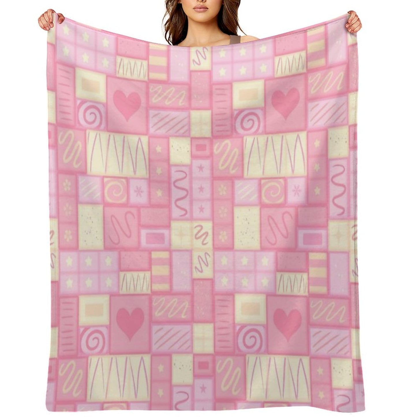 Strawberry Chocolate Shrink-resistant Throw Blanket