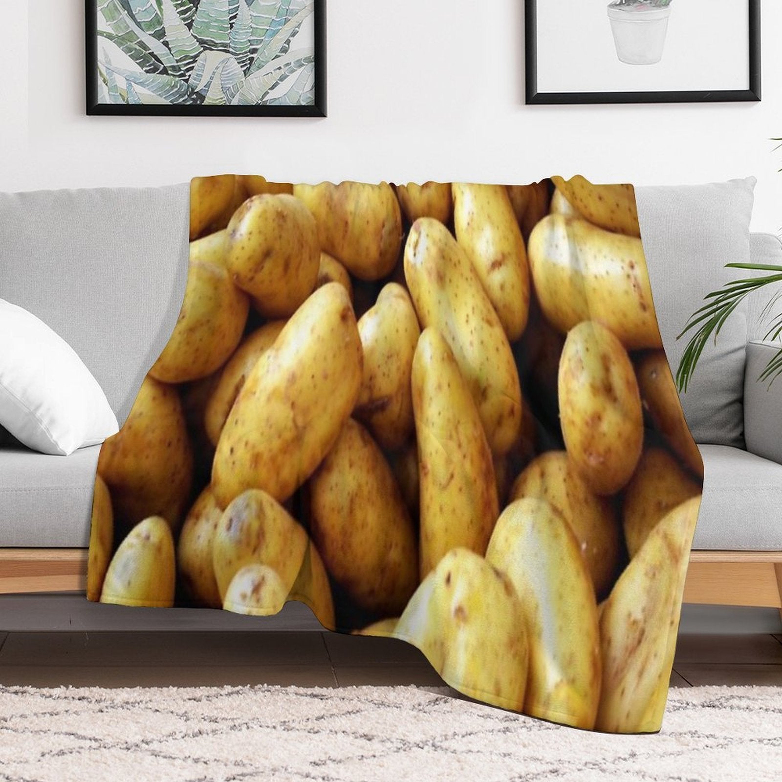Couch Potato Durable Throw Blanket