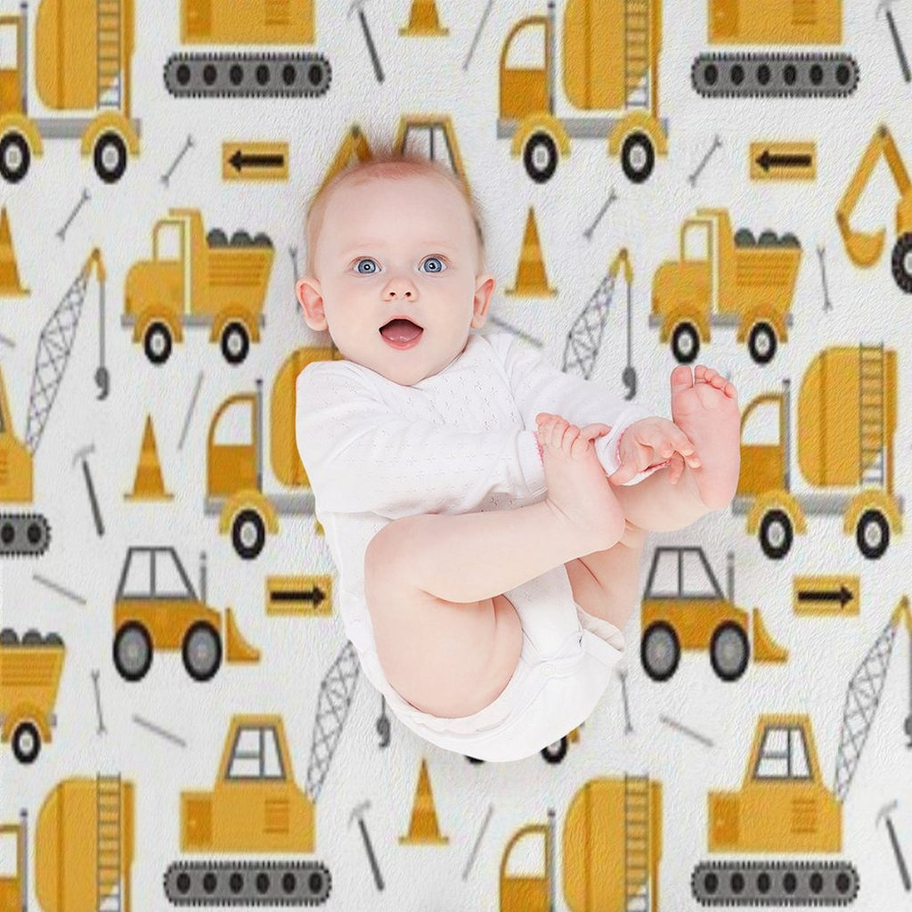 Construction Trucks Lightweight Throw Blanket