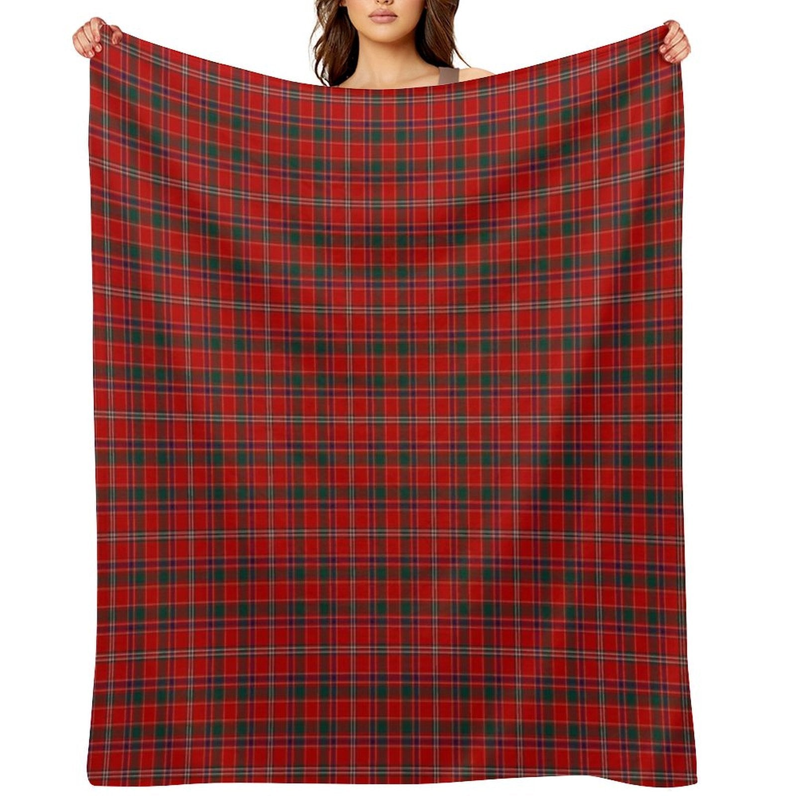 Clan Munro Tartan Machine-washable Throw Blanket