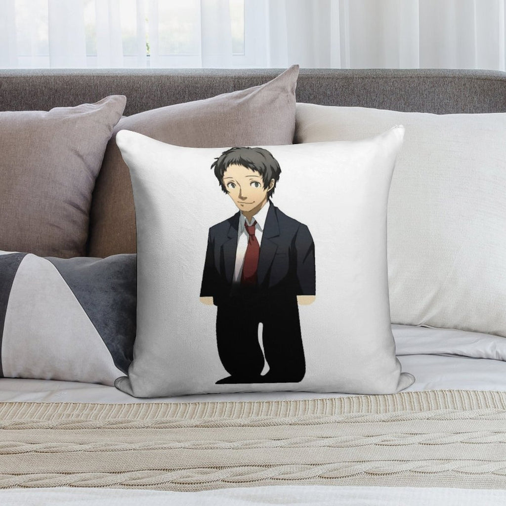 Adachi From Persona Soft Anti-Pilling Throw Pillow