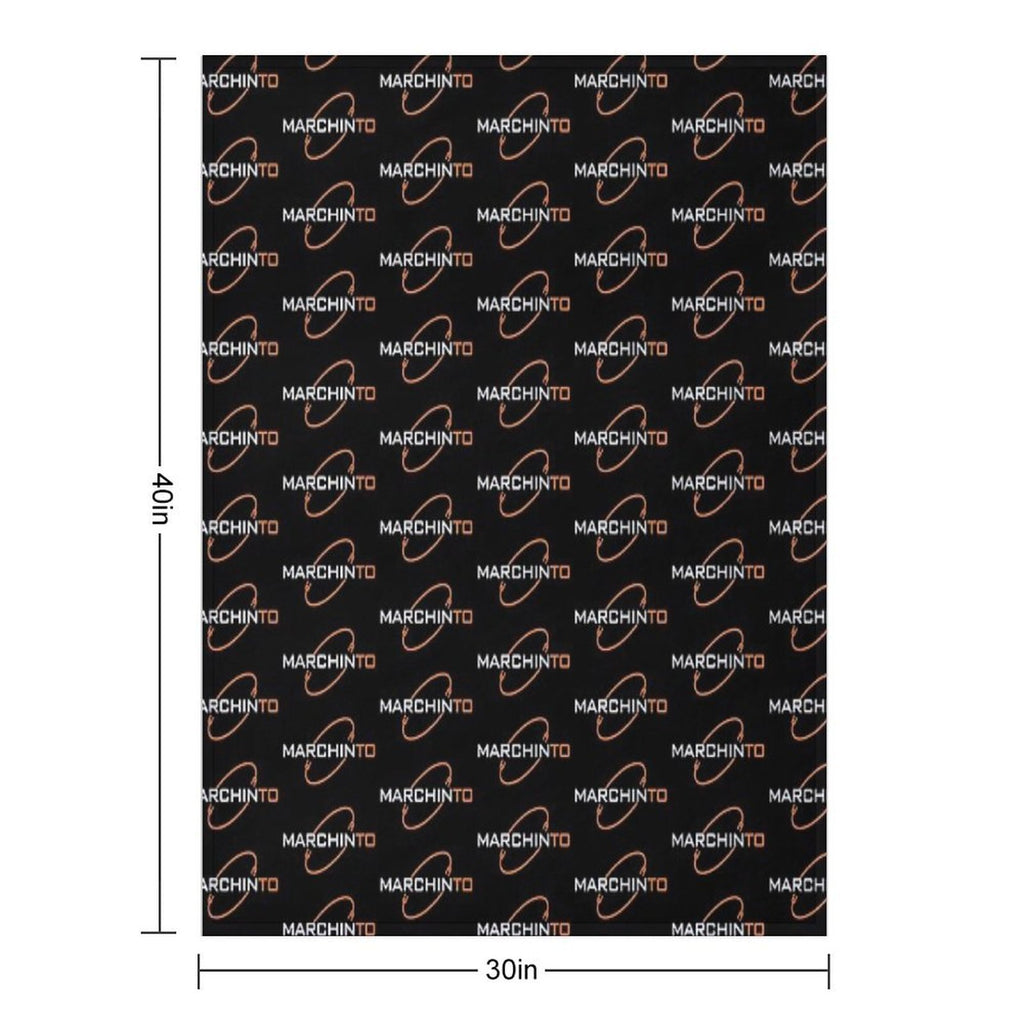 Marchinto Logo V2 Eco-conscious Throw Blanket