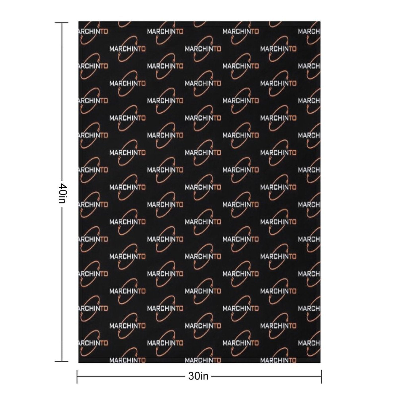 Marchinto Logo V2 Eco-conscious Throw Blanket