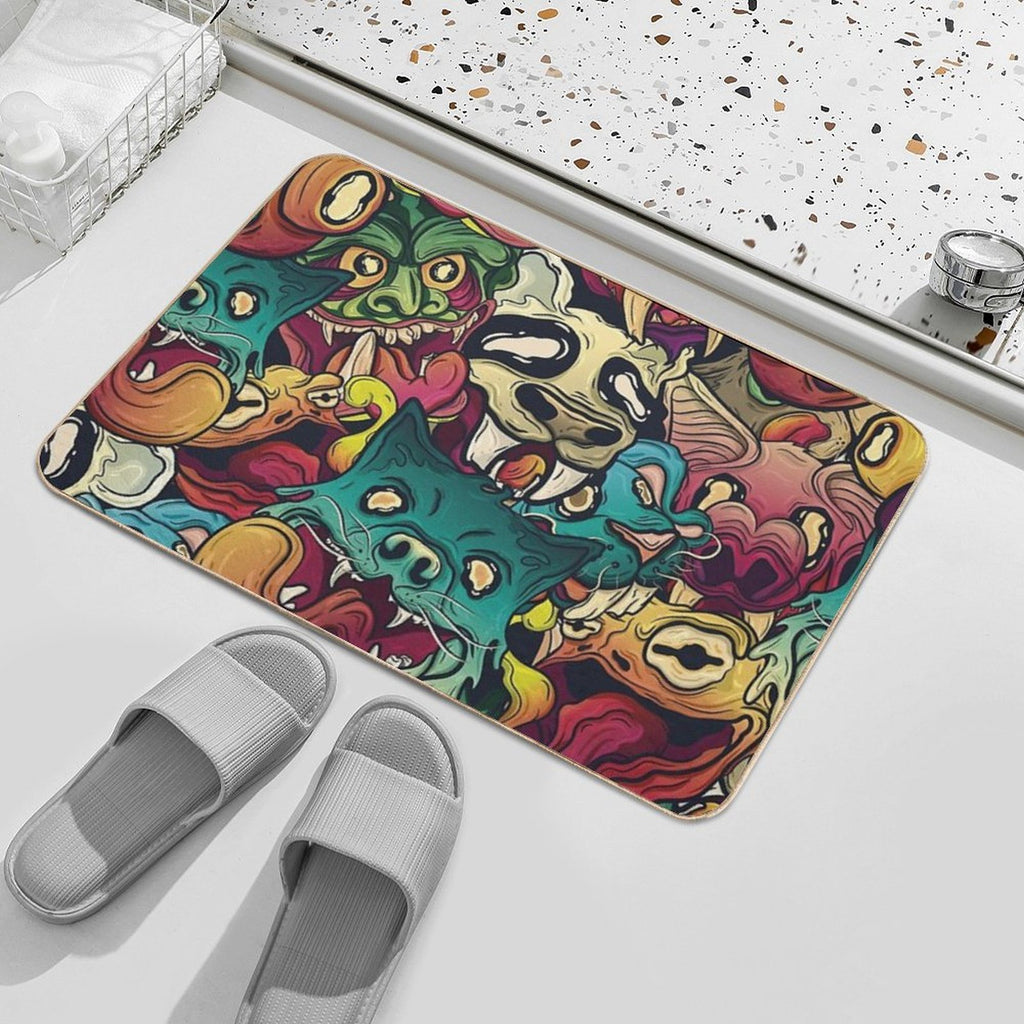 Animal Chaos  Absorbent Bath Mat