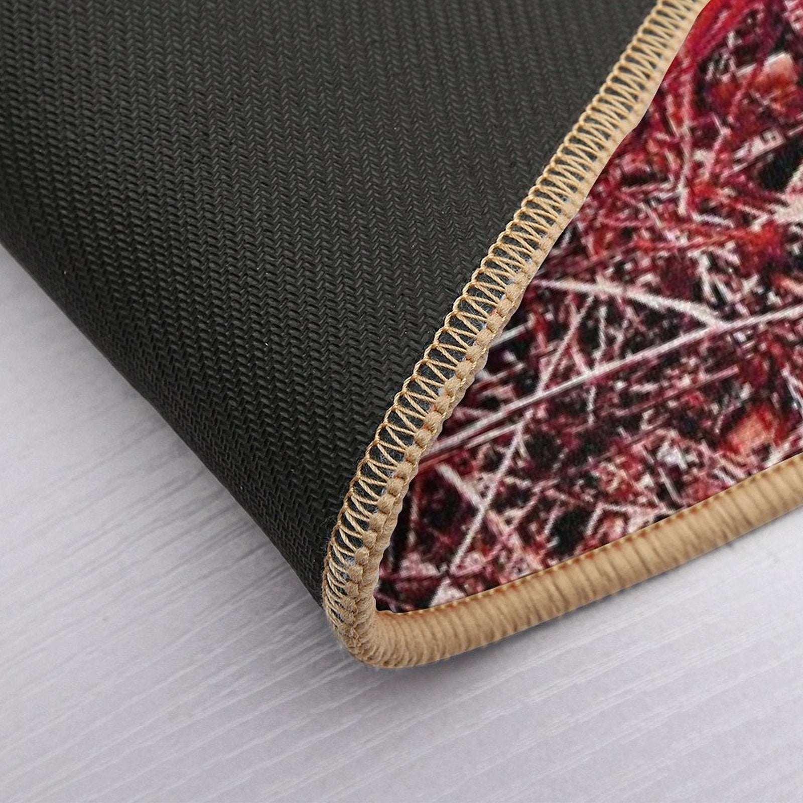 Red Nature  High-Traffic Bath Mat