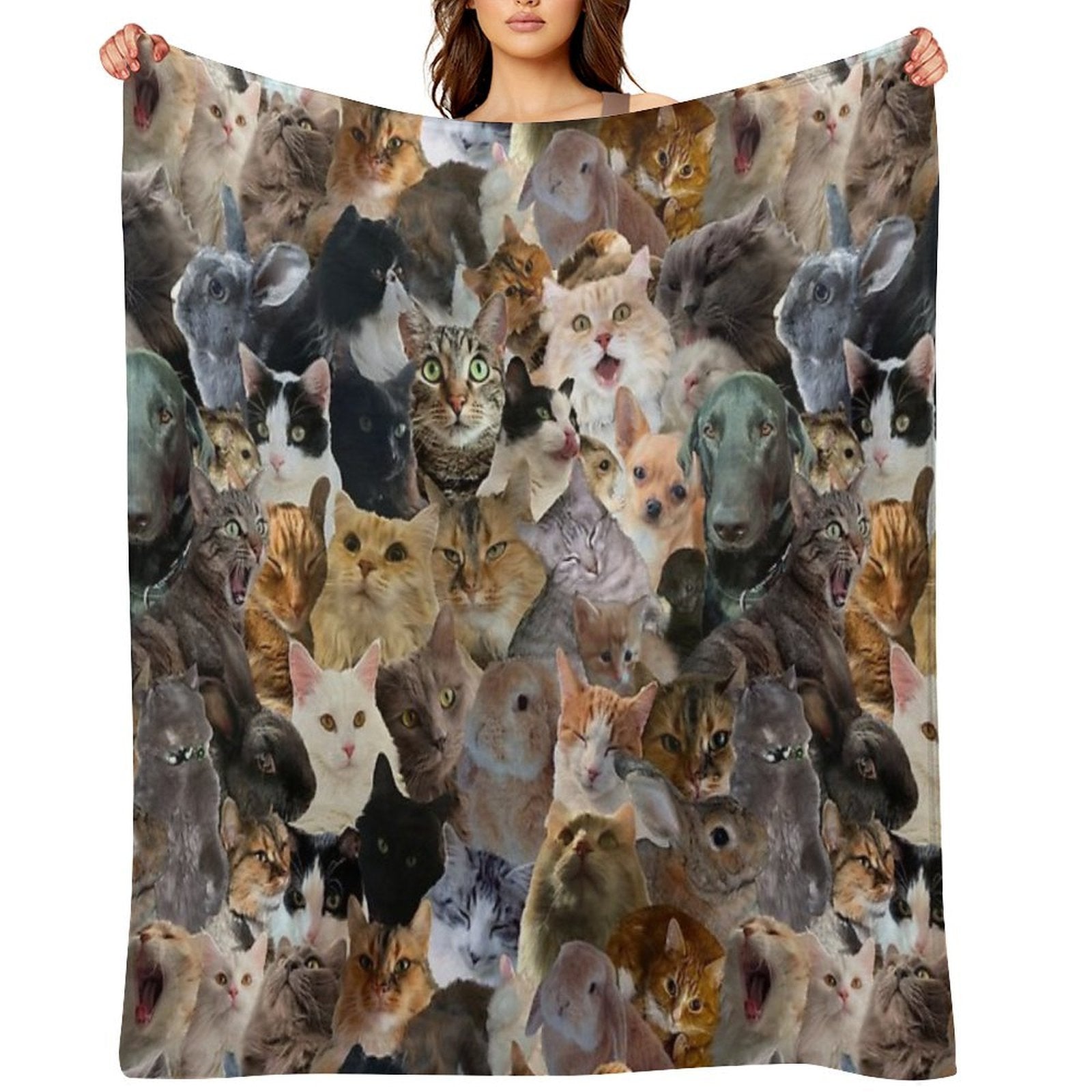Adorable Pattern Multi-functional Throw Blanket