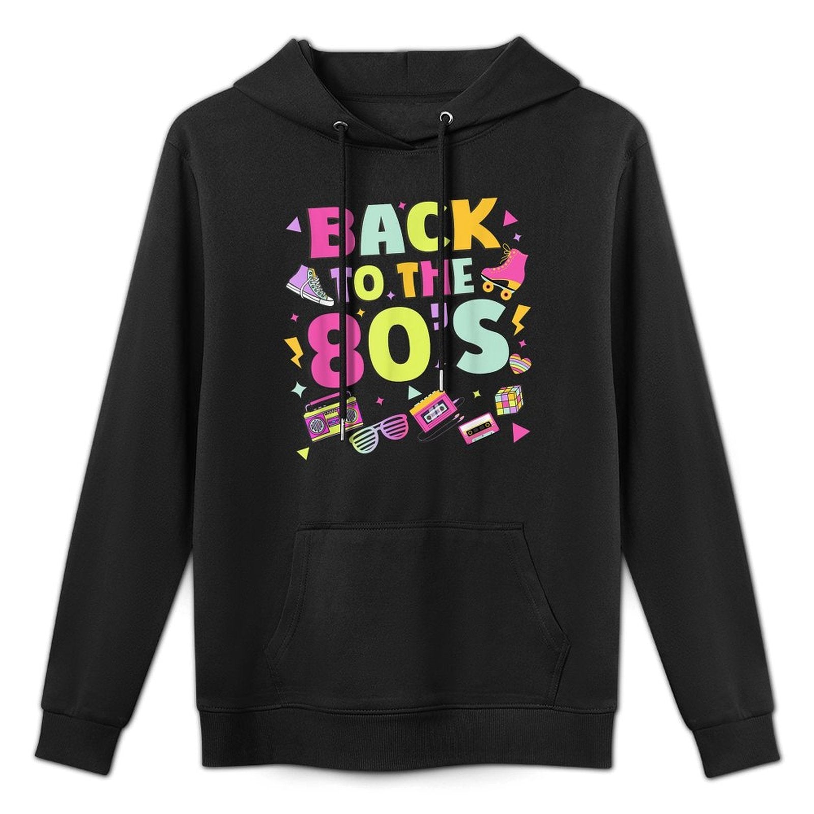 Back To 80s 1980s Vintage Retro Cool Eighties Costume Party Moisture-Wicking Hoodie