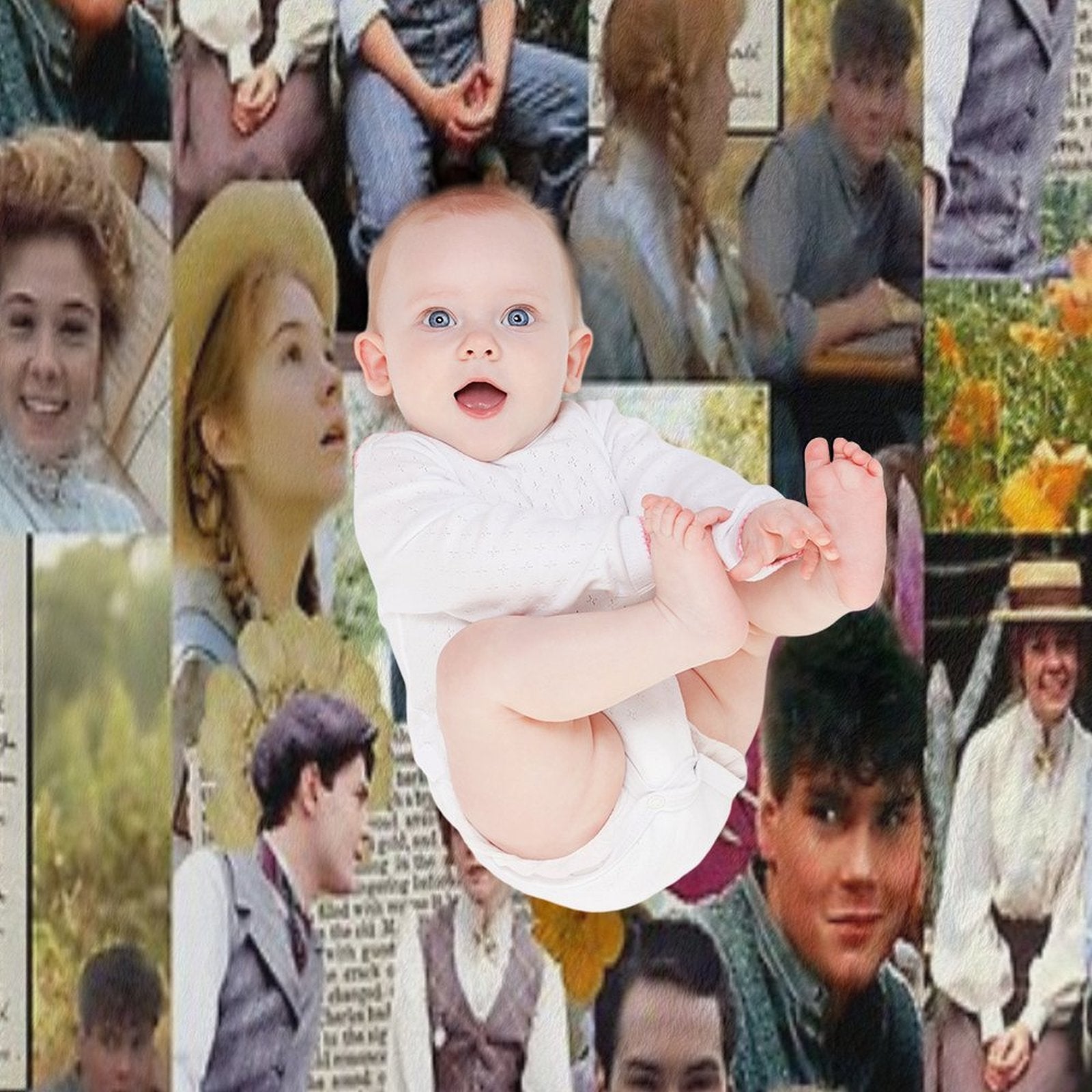 Anne of Green Gables Collage Comfort Throw Blanket