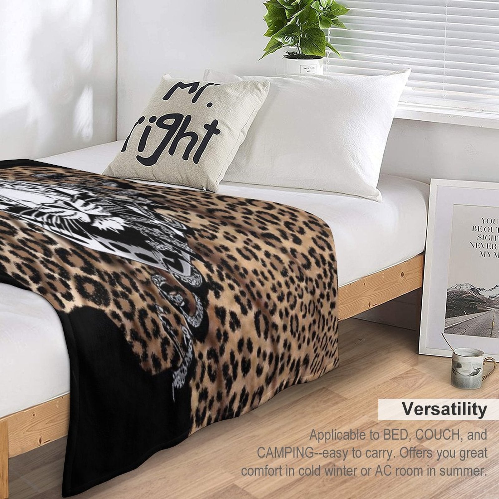 Leopard,cheetah Pattern Shrink-resistant Throw Blanket