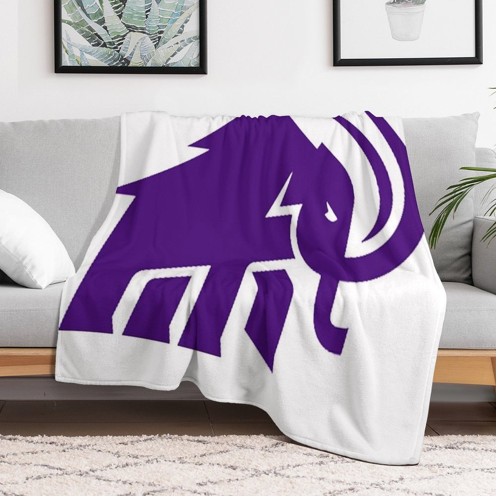 Amherst College Logo Gift-ready Throw Blanket
