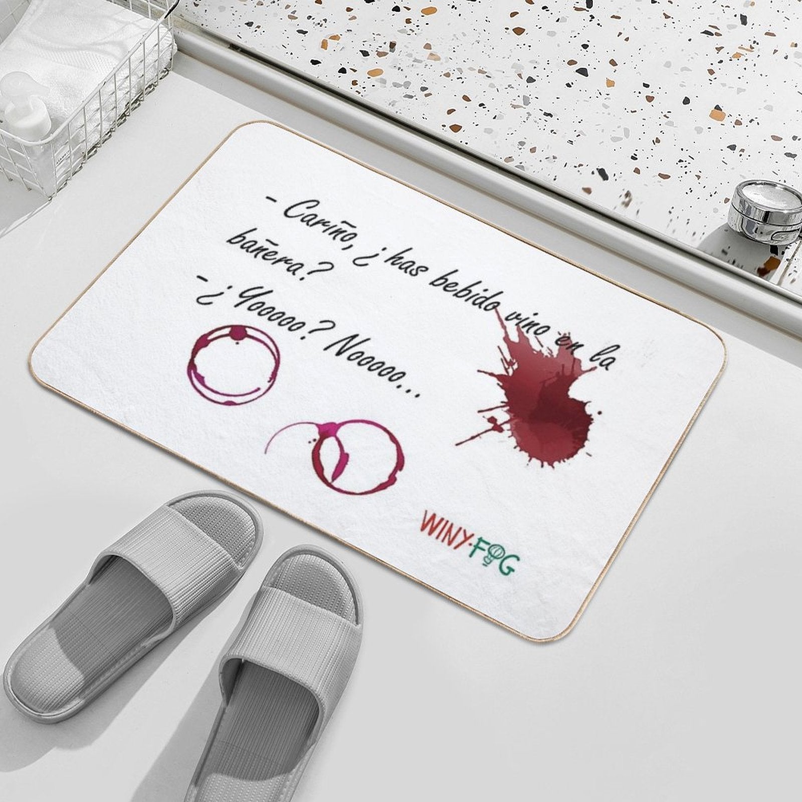 Have You Had Wine in The Bathtub  Dirt-Trapping Bath Mat