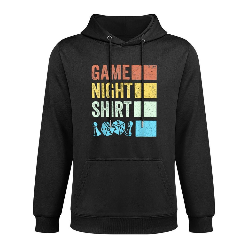 Retro Boardgaming Game Night Shrink-Resistant Hoodie